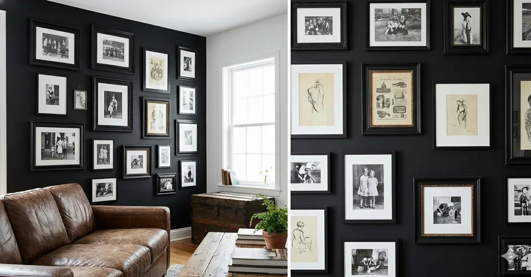 Toronto accent wall painted in a deep saturated colour with Benjamin Moore Aura
